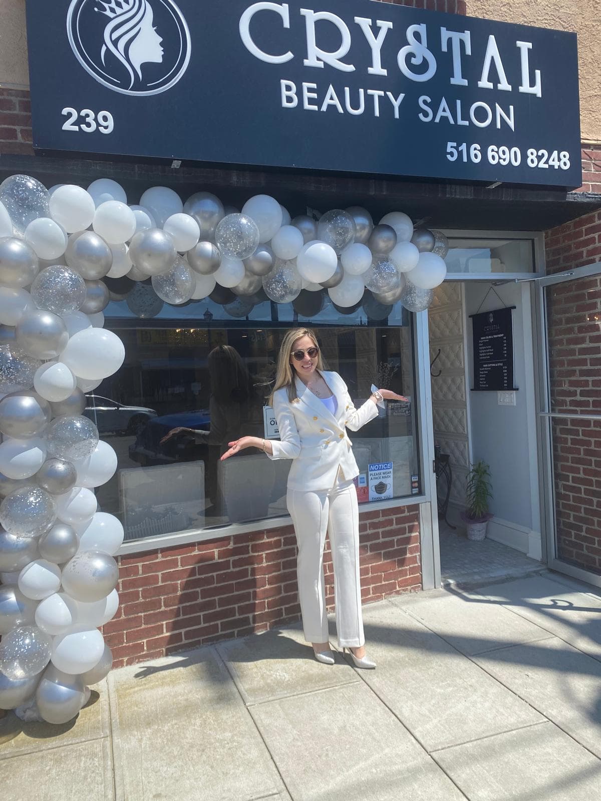 Crystal Beauty Salon interior — warm, welcoming, and professional